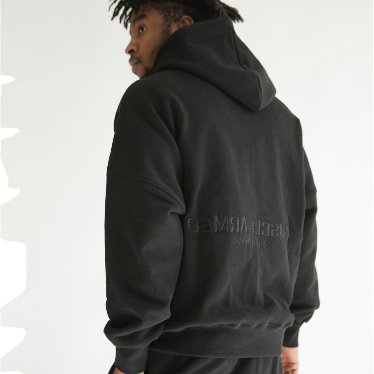 Men's Sports Hoodie Men Sweatshirts Fitness Male's Hoodies Autumn and Winter Men's Wear Sports Outdoor Leisure Fitness Exercise Pure Cotton Warm Comfortable Loose Hooded Sweater Men