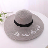 Fedora Golf Hats Fashion Embroidered with Letters Sun Hat Sun Hat Summer Vacation