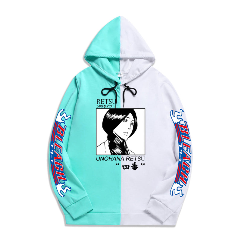 Split Hoodie Demons and Angels Printed Death Two-Tone Hooded