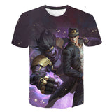 Jojo's Bizarre Adventure Clothing Printed Crew Neck Men's Sweatshirts T-shirt