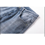 Man Spring Summer Jeans Spring Slim-Fitting Stretch Light Blue Skinny Jeans Men's Jeans