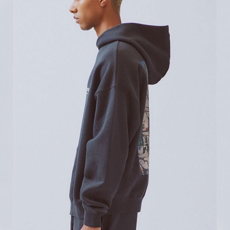 Men's Sports Hoodie Men Sweatshirts Fitness Male's Hoodies Sweater Men's Hooded Double Line Sports Fitness Hoodie Loose High Street Fashionable