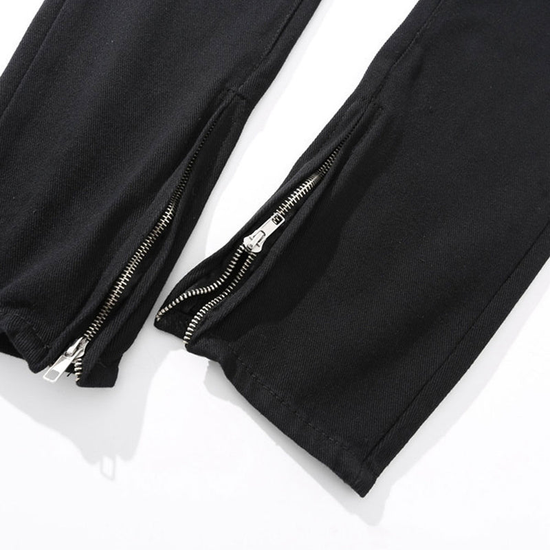 Solid Color Jeans Men's plus Size Retro Sports Trousers Trousers Men Jeans