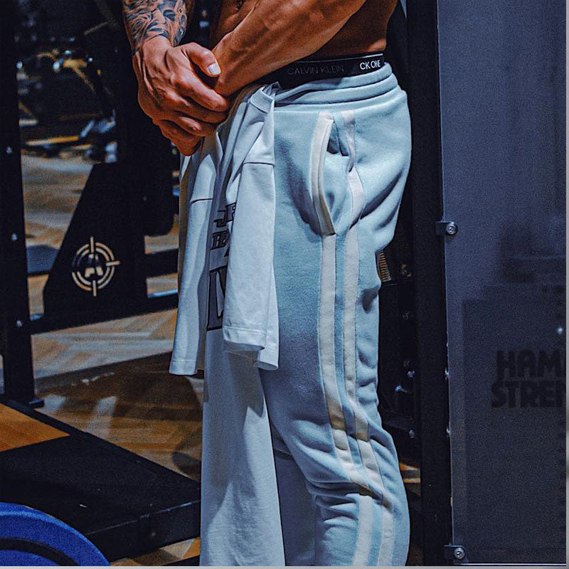 Mens Sweatpants Men's Winter Sports Casual Pants Pure Color Cotton Trousers Youth Popularity Loose Mid-Rise Pants