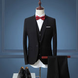 Men Tuxedo the Gooomsman Suit plus Size Men's Suits Evening Dress Banquet Wedding Solid Color Suit