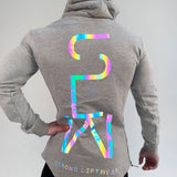 Men's Sports Hoodie Men Sweatshirts Fitness Male's Hoodies Autumn and Winter Reflective Hooded Sweater Running Workout Training Long Sleeve Men's Stretch Sports Jacket