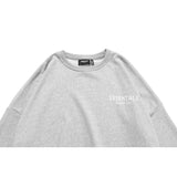 Fog Essential Sweatshirt Hoodie Double Line High Street Letter Printing Men and Women Couple round Neck Sweater