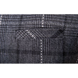 Mens Dress Vests Business Waistcoat Men's Autumn and Winter Business Casual Plaid Suit