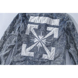 Arrow Denim Jacket Jean Coat Ow Denim Shirt Men And Women Denim Jacket Coat Owt