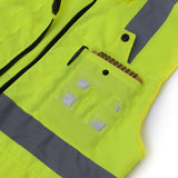 Men's Vest Safety Vests with Pockets Reflective Clothing for Outdoor Work Vest Vest Safety Men's Clothing