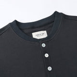 Fog Tops Men's Stitching Sleeves Open Tube Button Sweater fear of god