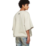 Fog Sweatshirt Short Sleeve Pullover Round Neck 3/4 Sleeves Sweater Loose Men's Trendy Plus Size Retro Sports fear of god essential