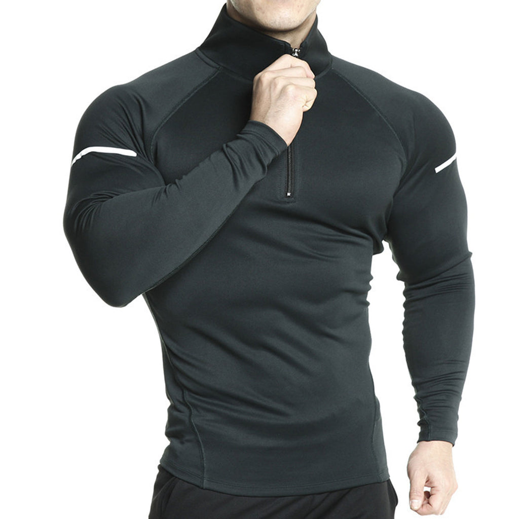 Men's Sports Hoodie Men Sweatshirts Fitness Male's Hoodies Workout Long Sleeve Men's Elastic Training Top Basketball Running Sports Casual and Comfortable Sweater