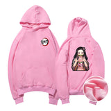 Demon Slayer Hoodie Sweatshirts Anime Casual Pullover Autumn and Winter Leisure Pullover Hooded Sweater Sports plus Size Sweater