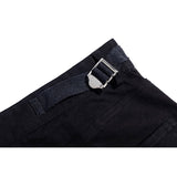 Solid Color Multi-Pocket Cargo Pants Men's plus Size Straight-Leg Pants Street Trend Casual Pants Men Pants