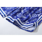 Basketball Shorts Tkpa National Fashion Retro Paisley Casual Cropped Pants Men and Women Loose Basketball Shorts