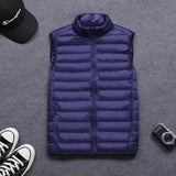 Men's Vest Casual Sleeveless Jacket Men Jacket Men's Lightweight down Vest plus Size Autumn Vest