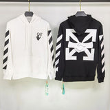 Autumn And Winter Off Handshake Arrow Hooded Men'S And Women'S Sweater