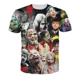 The Walking Dead Clothes 3D Digital Printing Casual Short Sleeve Summer Thin Pattern Men's Clothing