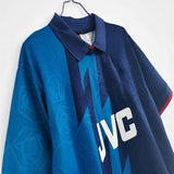 Classic Retro Football Soccer Jersey Shirt Blue Vintage Jersey Short Sleeve Sports Casual Soccer Uniform plus Size Retro Sports