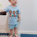 A Ape Print for Kids T Shirt Summer Boys and Girls Short Sleeve T-shirt