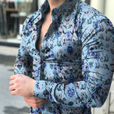 Men's Spring Shirt Casual Shirt Tops Shirt Men's Printed Shirt Sweatshirts Casual