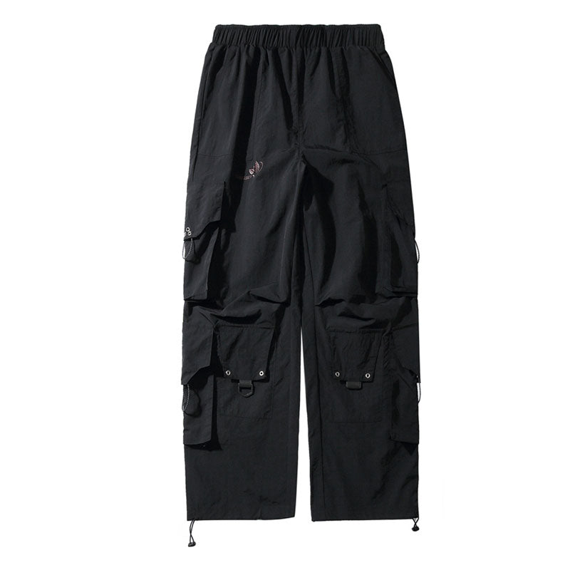 Men's Spring and Summer plus Size Retro Sports Trousers Casual Loose Trousers Men Pants
