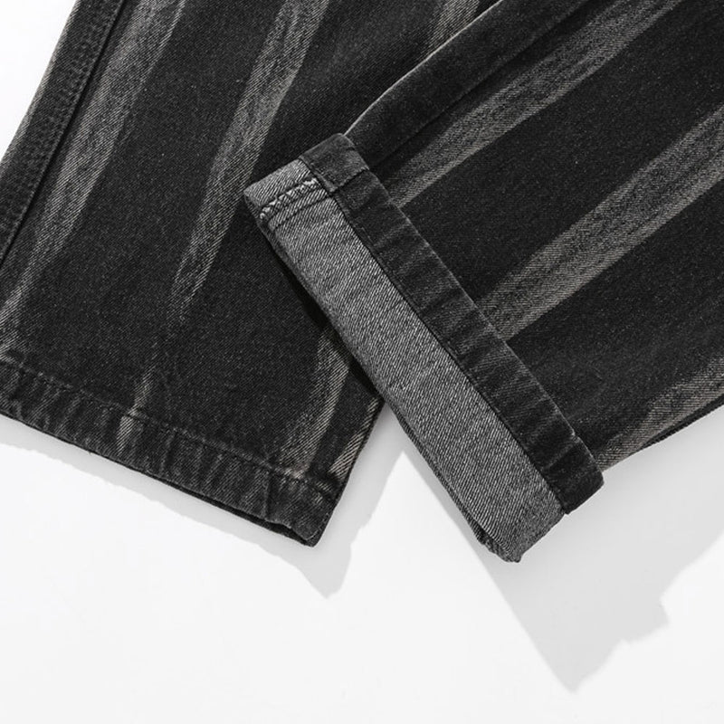 Jeans Men's plus Size Retro Sports Trousers Baggy Straight Trousers Casual Trousers Men Jeans