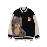 Teddy Bear Varsity Jacket Bear Sweater
