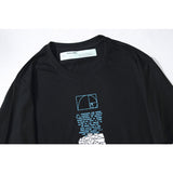 Ow Plus Size Casual Letter Arrow Short Sleeve Tshirt Owt