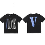 Vlone Friends Men's Casual Fashion Short Sleeve Men's and Women's Tshirt