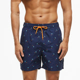 Mens Swim Trunks Men's Beach plus Size Printed Beach Pants Fashion Loose Swimming Trunks
