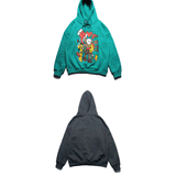 Kanye West Hoodie Hip Hop Skateboarding Sesame Street Cartoon Printed Men's and Women's Couple Hooded Sweater Hoodie Fleece-Lined Men's