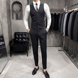 Men's Dress Vests Business Waistcoat Men's Suit Vest Slim Fit