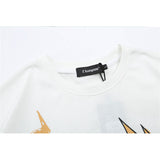 Men T Shirt Summer Casual Tops Cartoon Printed Short Sleeve T-shirt Men's round Neck Half Sleeve BF Idle Style Trendy Loose Half Sleeve