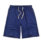 Mens Swim Trunks Summer Men's Shorts Linen Solid Color Casual Beach Pants Loose Large Size Cotton Linen