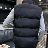 Men's Vest Casual Sleeveless Jacket Men's Jacket Vest Men's Autumn and Winter Vest Top Sleeveless Jacket