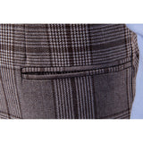 Mens Dress Vests Business Waistcoat Autumn European Size Fashion Plaid Business Vest