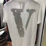 Vlone Reflective Printing Fashion Popular Short Sleeve