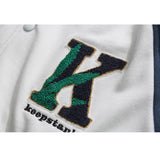 Varsity Jacket For Men Baseball Jackets Fall Jacket Contrast Color Loose Casual Jacket Men