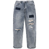 Jeans Men's plus Size Retro Sports Trousers Casual Straight Trousers Men Jeans