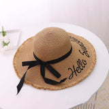 Fedora Golf Hats Letter Straw Hat Female Summer Beach Hat Sun Hat
