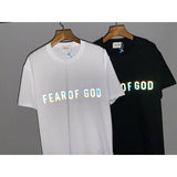 Fog T Shirt Fashion Brand Letter Men and Women Casual Short Sleeve fear of god