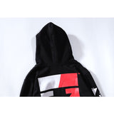 Ow Autumn And Winter Letter Arrow Hooded Sweater Coat Top Owt