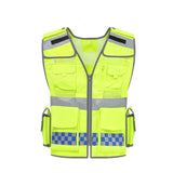 Men's Vest Safety Vests with Pockets Reflective Clothing for Outdoor Work Reflective Vest Safe Vest Traffic Warning