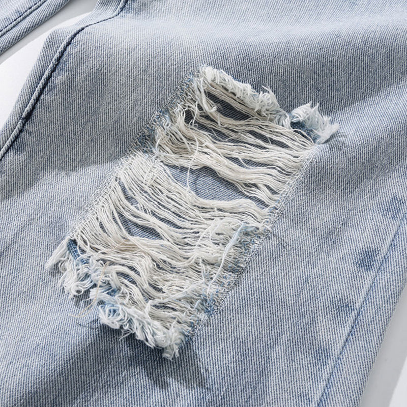 Jeans Men's plus Size Retro Sports Trousers Loose Straight Loose Trousers Men's Men Denim Pants