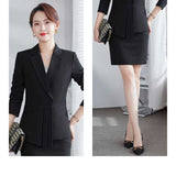Women Pants Suit Uniform Designs Formal Style Office Lady Bussiness Attire Slim Fit Autumn and Winter Leisure Professional Tailored Suit Coat