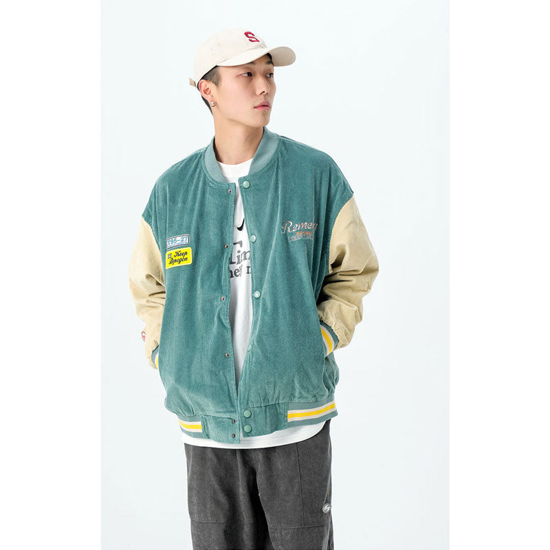 Men's Baseball Uniform Spring Large Size Sports Retro Loose Workwear Jacket Men's Trendy Casual Jacket Men's Men Jacket
