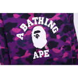 A Ape Print Hoodie Autumn and Winter Camouflage Printed Cotton Velvet Padded Hooded Sweatshirt