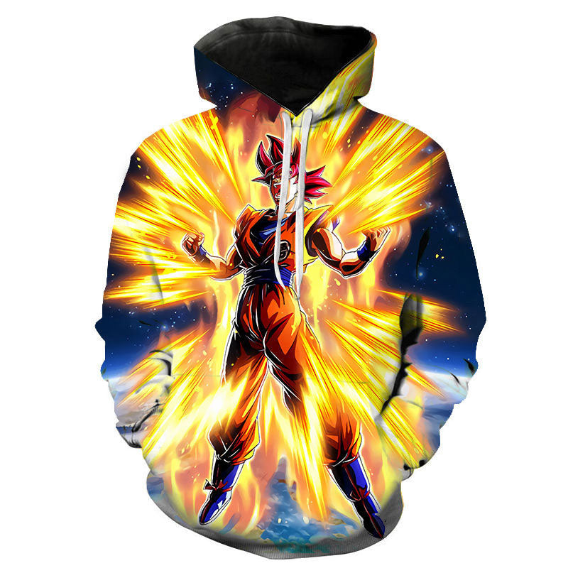 Anime Hoodie Hoodies Pullover Cosplay Costume 3D Digital Printing Men's Long-Sleeved Hoodie Spring and Autumn Personality Trendy Sweater